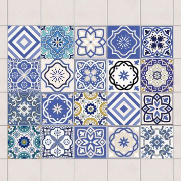 Tile sticker - 20 Mediterranean tiles
