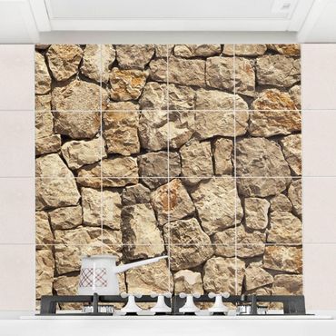 Tile sticker - Old Cobblestone Wall