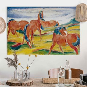Acoustic art panel - Franz Marc - Grazing Horses