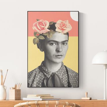 Print with acoustic tension frame system - Frida Kahlo - Sunset Collage