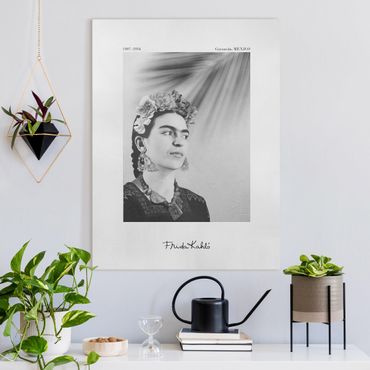 Canvas print - Frida Kahlo Portrait With Jewellery - Portrait format 3:4