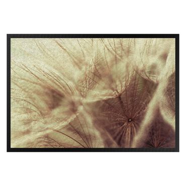 Doormat - Detailed Dandelion Macro Shot With Vintage Blur Effect