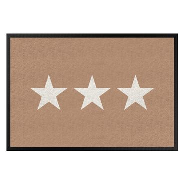 Doormat - Three Stars Khaki
