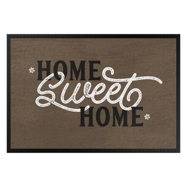 Doormat - Home sweet Home shabby Brown