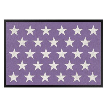 Doormat - Stars Staggered Lilac