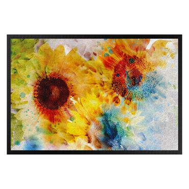 Doormat - Watercolour Sunflower