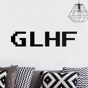 Wall sticker - Gaming Abbreviation GLHF