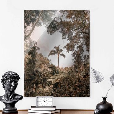 Glass print - Garden In Madeira - Portrait format