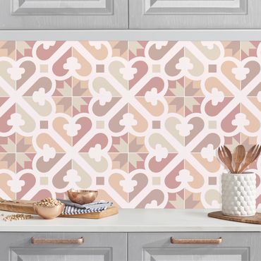 Kitchen wall cladding - Geometrical Tiles - Fire