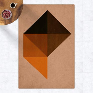 Cork mat - Geometrical Trapezoid - Portrait format 2:3