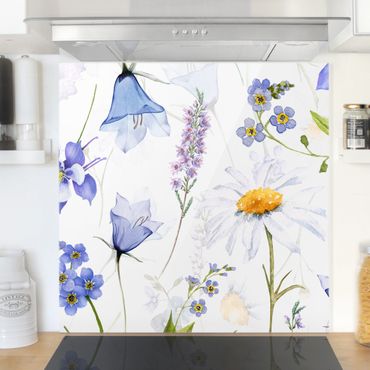 Splashback - Meadow With Bluebells - Square 1:1