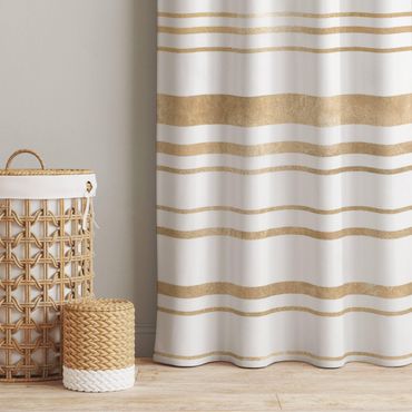 Curtain - Golden Glitter Stripes