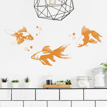 Wall sticker - Goldfish Set
