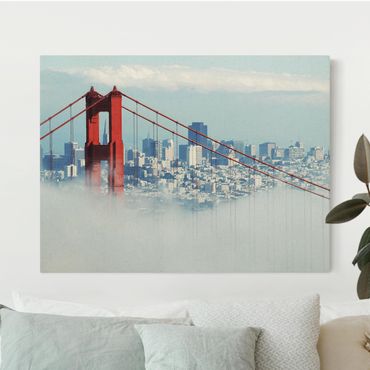 Natural canvas print - Good Morning San Francisco! - Landscape format 4:3