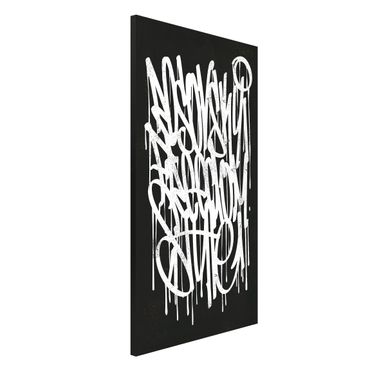 Magnetic memo board - Graffiti Art Freedom Style - Portrait format 3:4