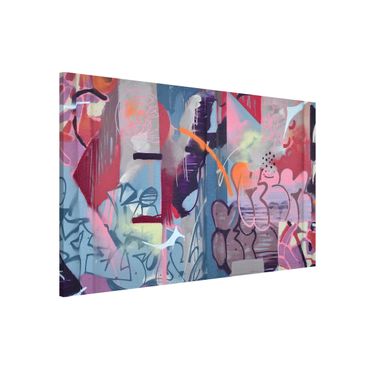 Magnetic memo board - Graffiti Wall - Landscape format 3:2