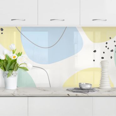 Kitchen wall cladding - Large Geometrical Shapes - Pastel