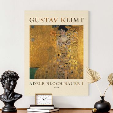 Natural canvas print - Gustav Klimt - Adele Bloch-Bauer I - Museum Edition - Portrait format 3:4