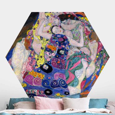 Self-adhesive hexagonal pattern wallpaper - Gustav Klimt - The Virgin