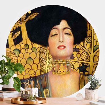 Self-adhesive round wallpaper - Gustav Klimt - Judith I