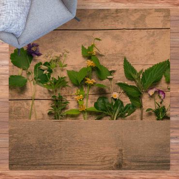 Cork mat - Medicinal And Meadow Herbs - Square 1:1