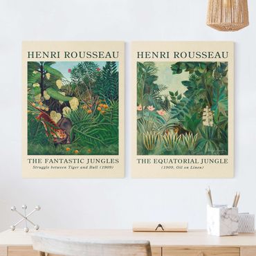 Print on canvas - Henri Rousseau - Museum Edition The Equatorial Jungle