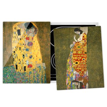 Glass stove top cover - Gustav Klimt - Kiss And Hope