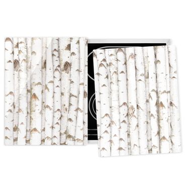 Glass stove top cover - No.YK15 Birch Wall