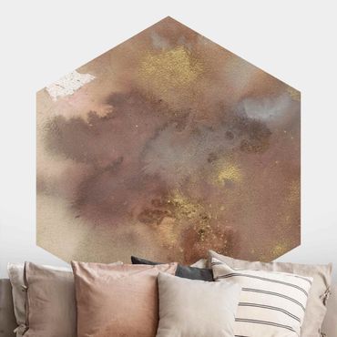 Self-adhesive hexagonal pattern wallpaper - Dreaming in the Sky I