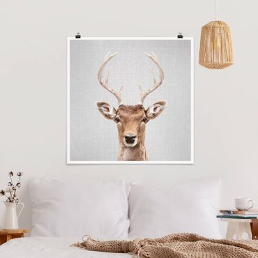 Poster art print - Deer Heinrich