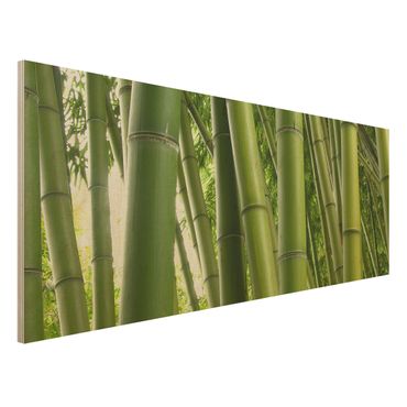 Wood print - Bamboo Trees No.1