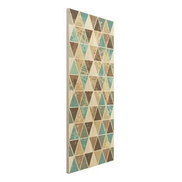 Wood print - Triangle Repeat Pattern