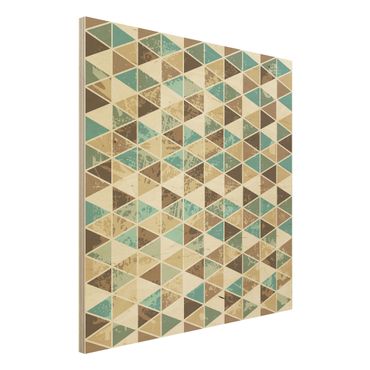 Wood print - Triangle Repeat Pattern