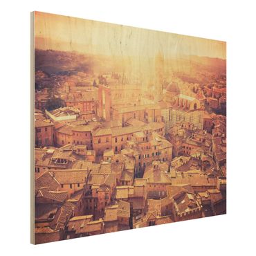 Wood print - Fiery Siena