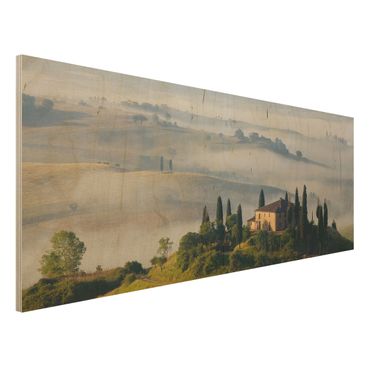 Wood print - Country Estate In The Tuscany