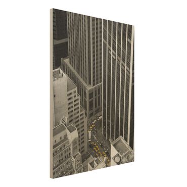 Wood print - NYC 5pm