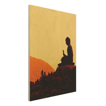 Wood print - Resting Buddha