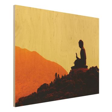 Wood print - Resting Buddha