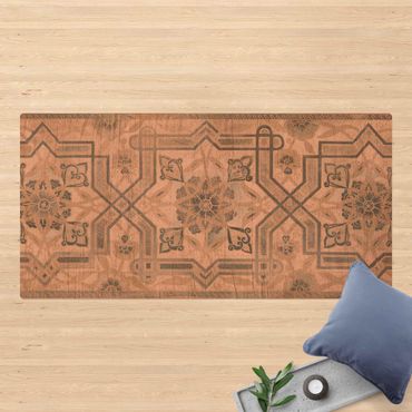 Cork mat - Wood Panels Persian Vintage III - Landscape format 2:1