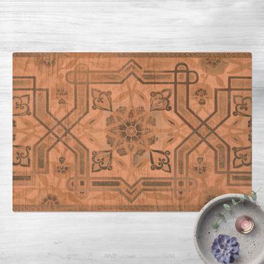 Cork mat - Wood Panels Persian Vintage III - Landscape format 3:2
