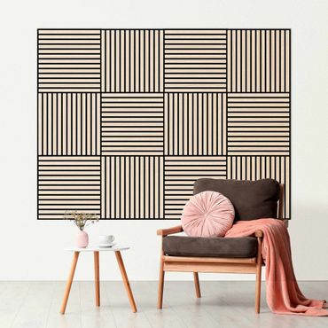 Acoustic panel - Wooden Wall Oak light - 52x52 cm
