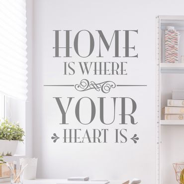Wall sticker - Home is where your heart is