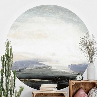 Self-adhesive round wallpaper - Horizon At Dawn