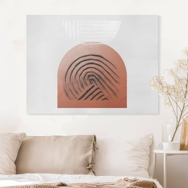 Canvas print - Indigenous Clay Geometry
