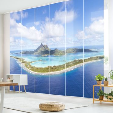 Sliding panel curtain - Island Paradise