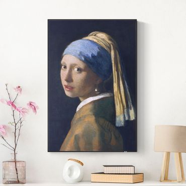 Print with acoustic tension frame system - Jan Vermeer Van Delft - Girl With A Pearl Earring