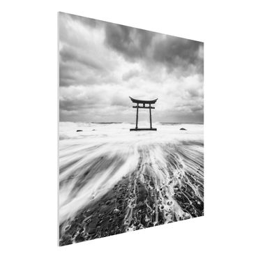 Print on forex - Japanese Torii In The Ocean - Square 1:1