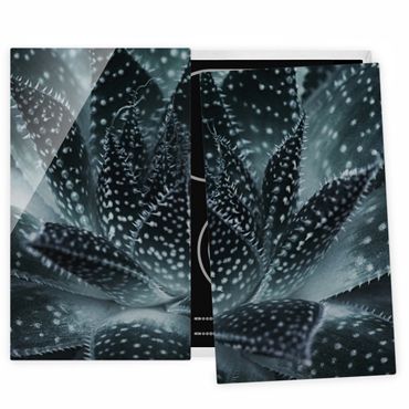 Stove top covers - Cactus Drizzled With Starlight At Night