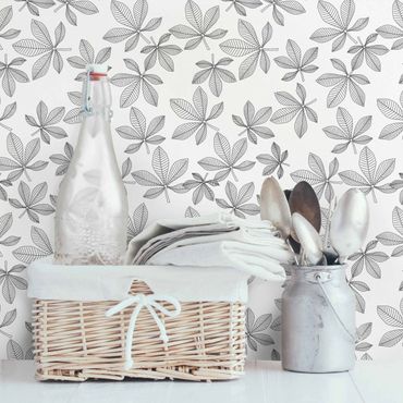 Wallpaper - Chestnut Leaf Background Pattern