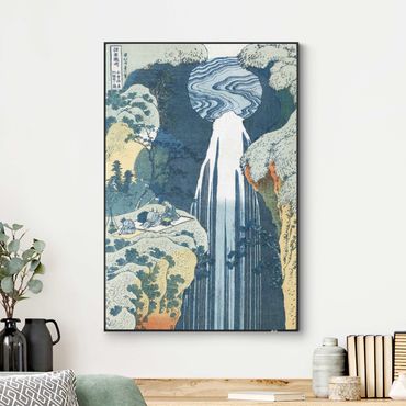 Interchangeable print - Katsushika Hokusai – The Waterfall Of Amida